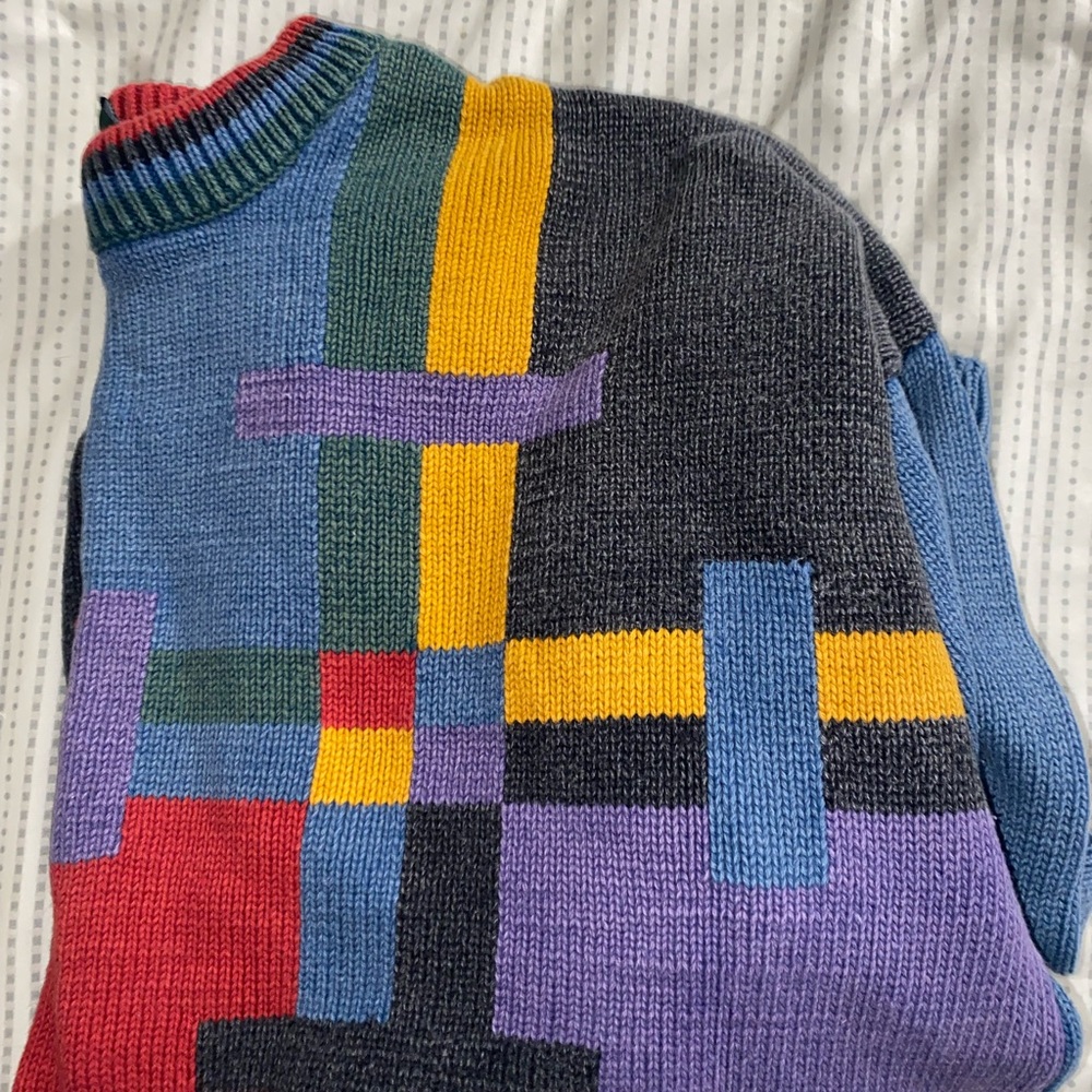 patterned sweater